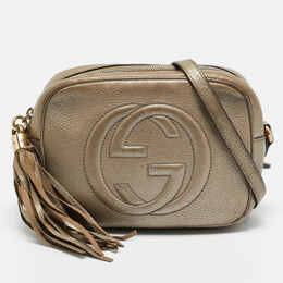 Gucci Metallic Leather Small Soho Disco Crossbody Bag 1198611