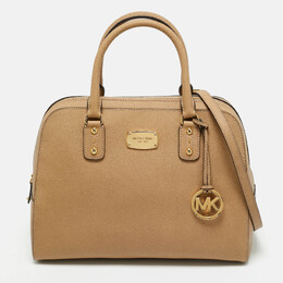 Michael Kors Beige Leather Large Sandrine Satchel 1198552