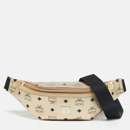 MCM Gold Visetos Coated Canvas Belt Bag 1198581
