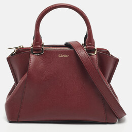 Cartier Dark Red Leather Mini C de Cartier Bag 1198503