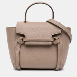 Celine Brown Pico Grained Calfskin Belt Bag 1197527