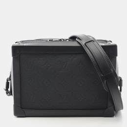 Louis Vuitton 1196785 Soft Trunk Shoulder Bag in Black Monogram Taurillon Leather
