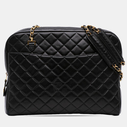 Chanel Black Quilted Lambskin Shoulder Bag 1196983