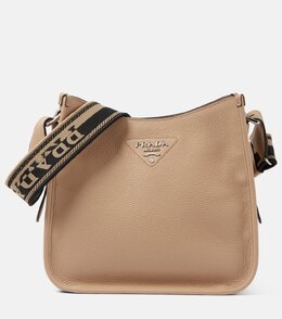 Средняя кожаная сумка через плечо Prada, Sabbia N p00881876 | sabbia n