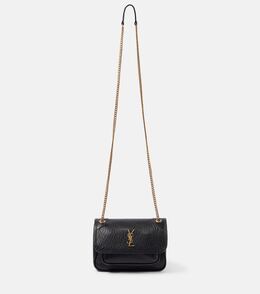 Niki Mini кожаная сумка через плечо Saint Laurent, нуар p01040429 | noir