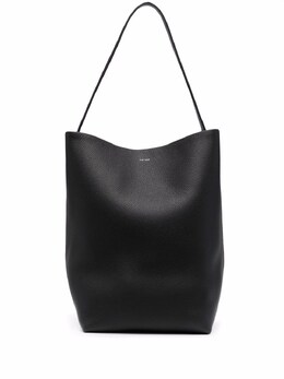 The Row Park Tote Large Leather Shoulder Bag w1273l129blk