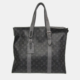 Louis Vuitton Cabas Zip GM Monogram Eclipse BlackGray Canvas Tote Bag 1198414