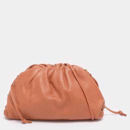 Bottega Veneta Brown Leather Small The Pouch Clutch 1198389