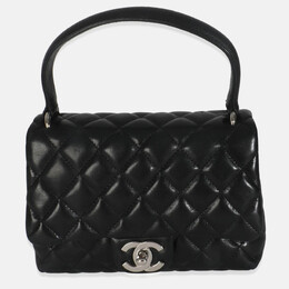 Chanel Vintage Black Quilted Lambskin Small Kelly Flap Bag 1198148