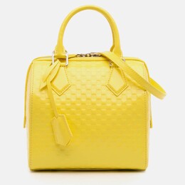 Louis Vuitton Yellow Damier Facette Speedy Cube PM Bag 1198104