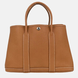 Hermes Garden Party 30 TPM Gold Negonda Leather Tote Bag 1197927
