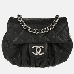 Chanel Chain Around Black Leather Shoulder Bag 1197915