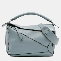 Loewe Blue Medium Calfskin Puzzle Satchel 1197820