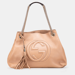Gucci Brown Medium Leather Soho Chain Tote 1197719
