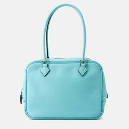 Hermes Plume Mini Blue Atoll Swift Leather Tote Bag 1197685