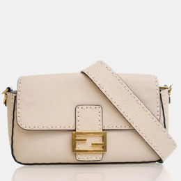 Fendi Roma Selleria Cuoio Calfskin Baguette Bag 1196882