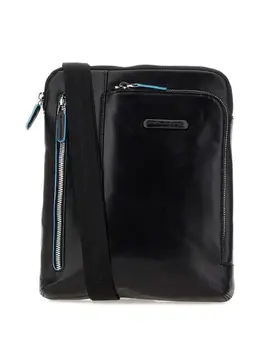 Piquadro zip-fastening embossed-logo shoulder bag 31708422