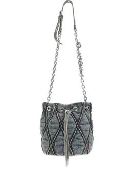 Diesel mini Charm-D quilted chain-strap bag 31070772
