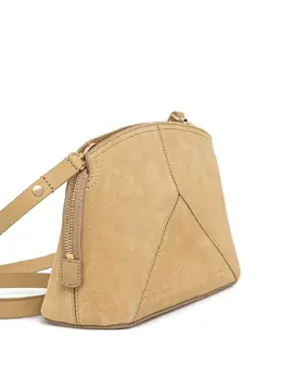 Victoria Beckham suede panelled clutch bag 31143812