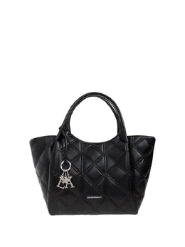 Emporio Armani quilted logo-detail tote bag 31342198