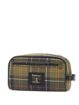 Barbour plaid zip-top wash bag 31708223
