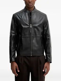Hugo zip-fastening leather jacket 31561826