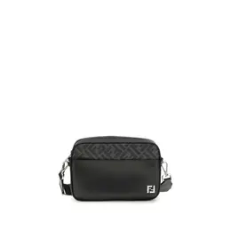 Fendi FF leather and canvas Shoulder Bag fe7m0286ajf0f0gxnbb