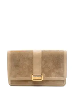 Hermes suede panel clutch 31526909