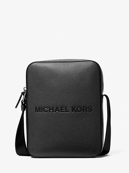 Сумка-Мессенджер из шагреневой кожи с тисненым логотипом Cooper Michael Kors, черный 37s5lcol2l | black