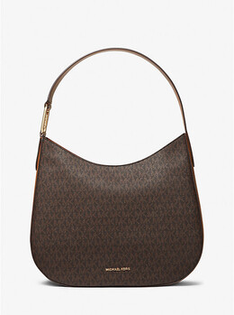Большая сумка через плечо Kensington с фирменным логотипом Michael Kors, коричневый 30s4g8kl9b | brn/acorn