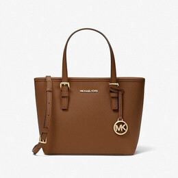 Сумка Michael Kors Travel Extra-Small Saffiano Leather Top-Zip, коричневый 35t9gtvt0l | luggage