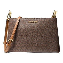 Сумка Michael Kors Trisha Medium Logo Crossbody, коричневый 35h1g9tc8b | brown