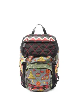Prada 2010s graphic-print backpack 31711543