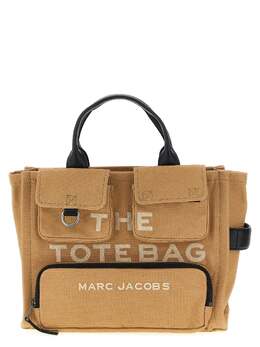 Marc Jacobs-The Cargo Canvas Medium Tote Borse A Mano Marrone-Donna 52405301838164