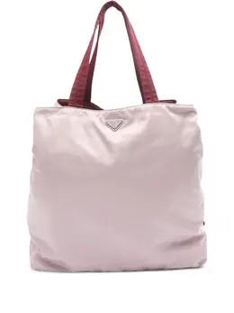 Prada 2000s Contrasting Trim Tote Bag, Model: 31680022