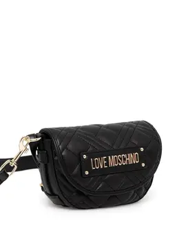 Love Moschino quilted logo-plaque cross-body bag 30648177