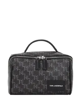 Karl Lagerfeld monogram top-handle wash bag 31142176
