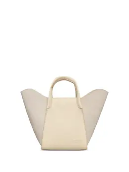 Tous Tulip suede-panel leather tote bag 30807284