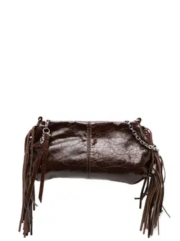 Maje fringe leather shoulder bag 30273128