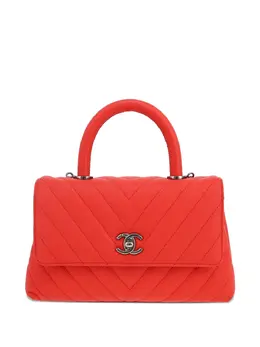 Chanel Coco Handle chevron-quilted satchel 31778878