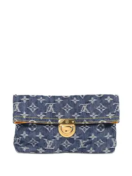 Louis Vuitton 2006 Monogram denim clutch bag 31574806
