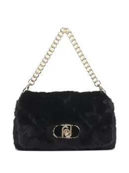 Liu Jo small quilted faux-fur shoulder bag 31771234