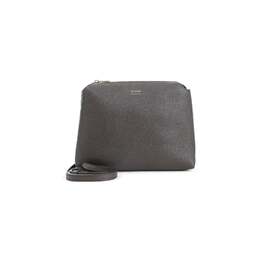 Khaite-Espresso Brown Calfskin Lina Medium Crossbody Bag-Donna 52385274265940