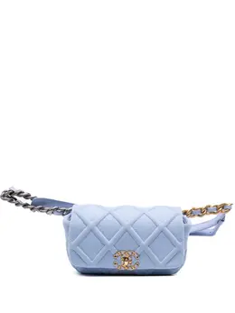 Chanel 2019 Jersey 19 Flap belt bag 31768444