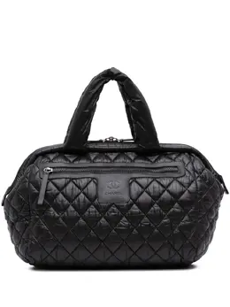 Chanel 2010-2011 Quilted Nylon Coco Cocoon Bowler Bag handbag 31779096