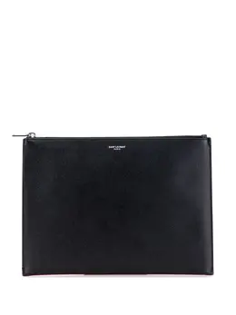 Saint Laurent 2019 Grain De Poudre Zipped Tablet Holder clutch bag 31759331