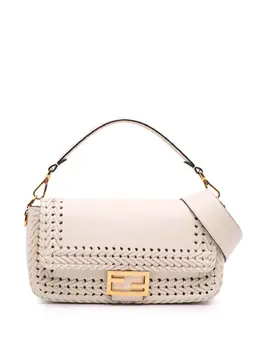 Fendi 2010-2025 Woven Calfskin Vitello King Ceylon Baguette satchel 31800678