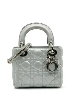 Christian Dior 2016 Mini Iridescent Lambskin Cannage Lady Dior satchel 31802719