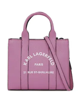 Маленькая сумка-тоут с логотипом Karl Lagerfeld, розовый 30685440 | розовый