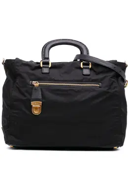 Prada 2000-2025 Saffiano Trimmed Tessuto satchel 31767748